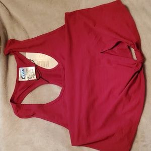 Zyia red knot just a cute tank